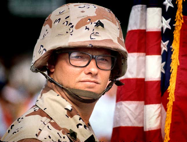 Image for article titled Army Guy Wears Glasses