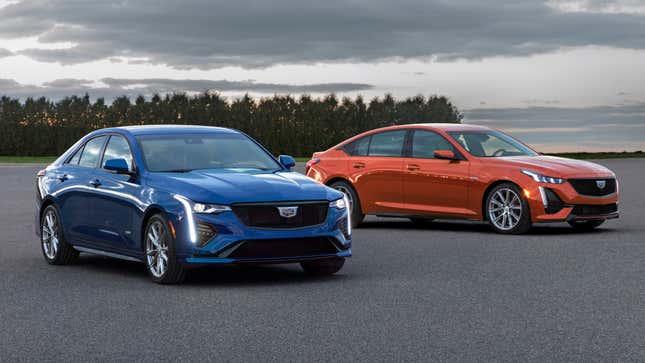 Image for article titled The 2020 Cadillac CT4-V and CT5-V Arrive Without The Big Power We&#39;re Used To
