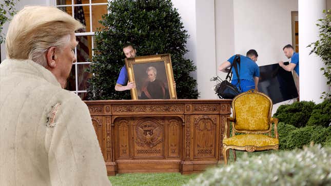 Image for article titled Deutsche Bank Begins Removing Possessions From White House After Trump Defaults On Loan