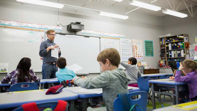 Image for article titled Substitute Teacher Can Tell He’s Filling In For Real Asshole