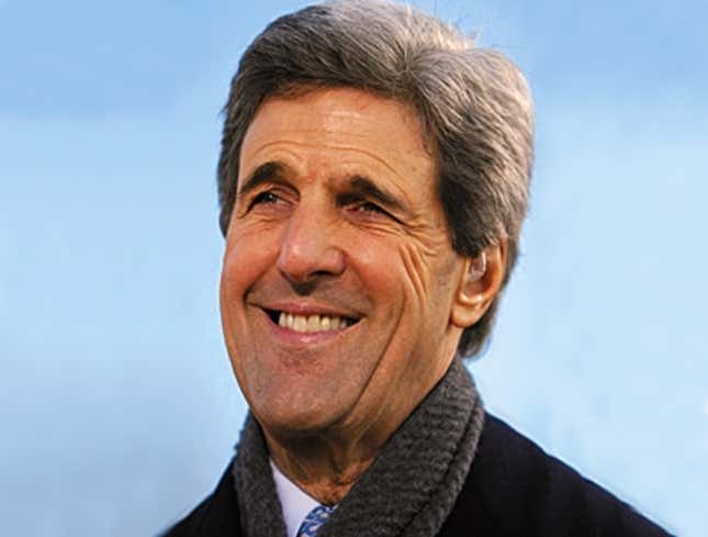Image for article titled Kerry&#39;s Face Droops With Joy Over Latest Polls