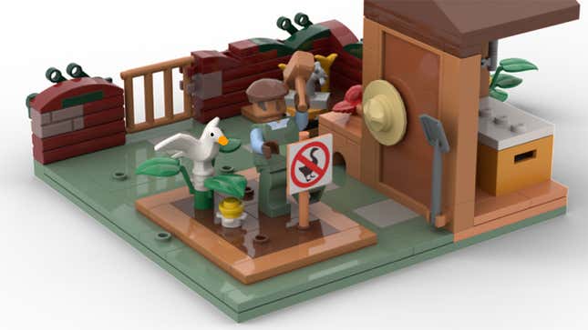 Image for article titled Untitled Goose Game Could Get An Official Lego Set
