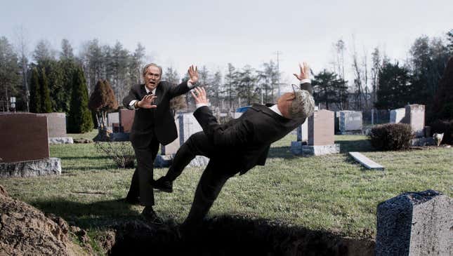 Image for article titled ‘No, Take Jeb Instead,’ Screams George W. Bush While Shoving Brother Into Father’s Grave