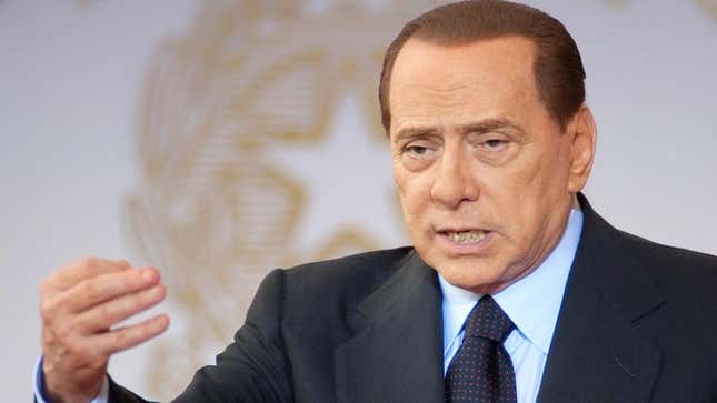 Image for article titled Silvio Berlusconi Swears Dancer Was Of Legal Age When He Paid Her For Sex Using State Money