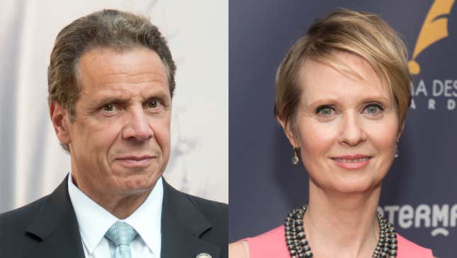 Image for article titled NY Gubernatorial Race: Andrew Cuomo vs. Cynthia Nixon