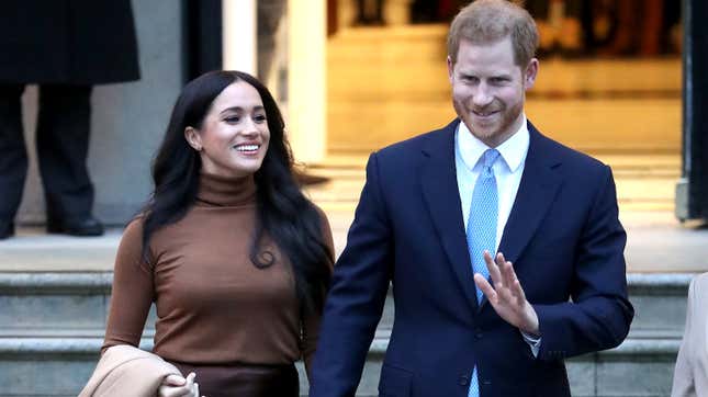 Image for article titled Meghan and Harry Have Quit Being Royalty