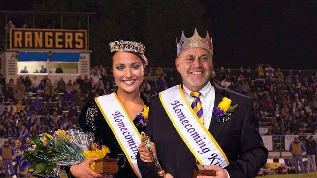 Image for article titled High School Elects Gay 45-Year-Old Homecoming King For First Time In School History
