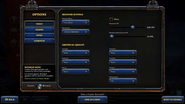 Image for article titled Warcraft 3: Reforged Isn’t Much Of An Upgrade