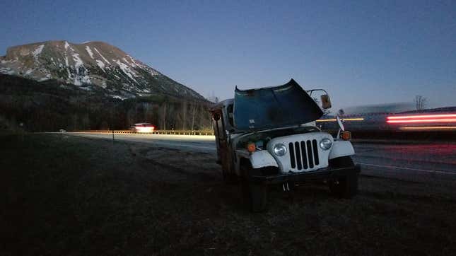 Image for article titled How I Fixed My $500 Postal Jeep After It Left Me Stranded in the Rocky Mountains