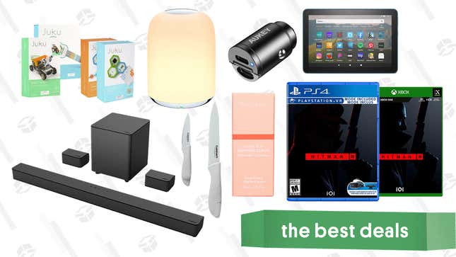 Image for article titled Tuesday&#39;s Best Deals: Hitman 3, Fire HD 8 Tablet, Juku STEAM Coding Kits, Cuisinart Knife Set, Peach &amp; Lily Glass Skin Serum, Aukey USB-C Car Charger, and More