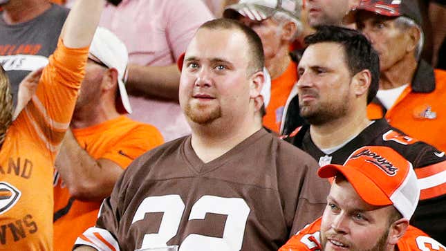 Image for article titled Cautious Browns Fan Not Expecting Team To Do Better Than 13-3