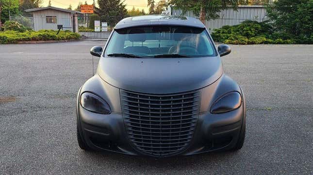 This Matte Black Chrysler PT Cruiser Pickup Will Haunt Your Nightmares