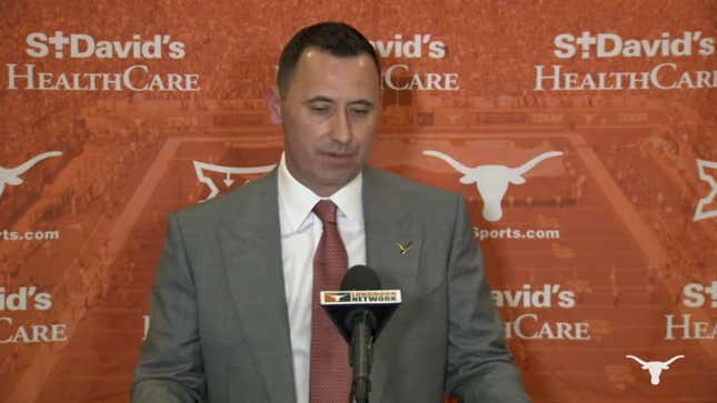 Image for article titled Texas Coach Steve Sarkisian On Racist History of School Song: &#39;That&#39;s Our Song, We&#39;re Fired Up to Sing It&#39;