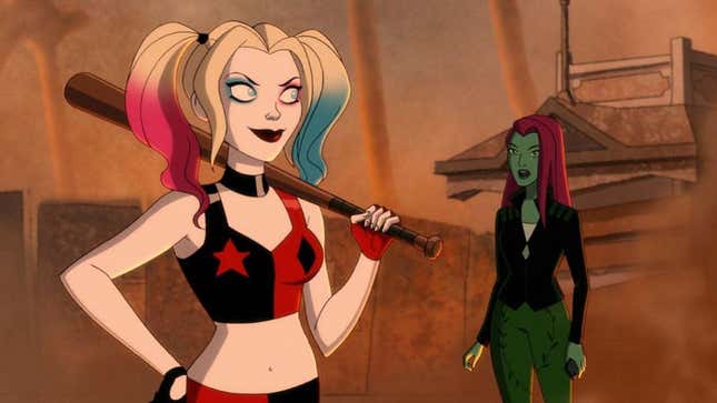 Harley and Ivy in Harley Quinn. 