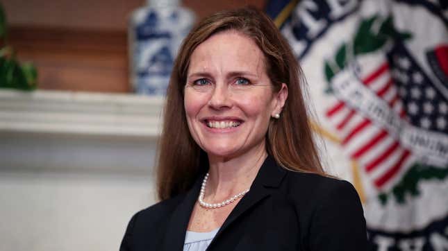 Image for article titled Amy Coney Barrett&#39;s Alleged Church Quietly Scrubs Her Existence from Its Website