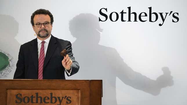 Image for article titled Skilled Sotheby’s Auctioneer Accidentally Sells Self At Auction For $2.5 Million
