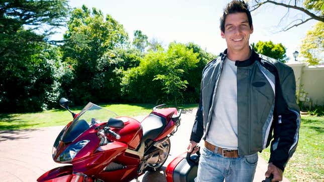 Image for article titled BREAKING: Friend Who Just Got Motorcycle Already Dead