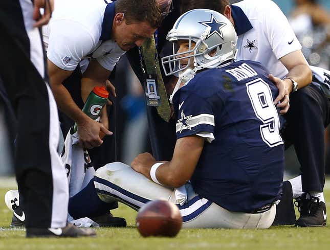 Image for article titled Cowboys Confident They Have Enough Pieces Of Tony Romo To Win
