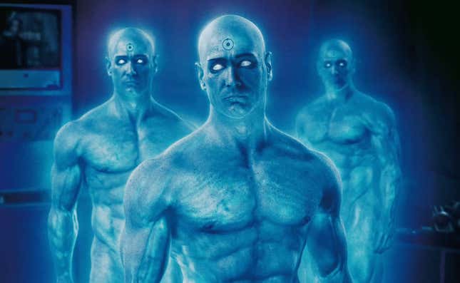 El Doctor Manhattan en la película.