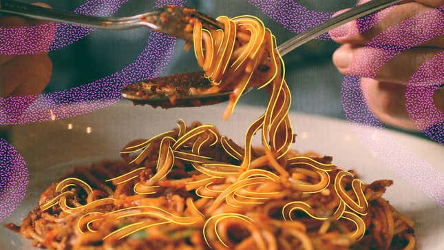 Image for article titled Thank you grandma for Sweet Spaghetti—a tasty alchemy of bacon, brown sugar, tomato soup