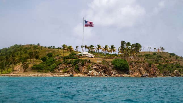 Jeffrey Epstein’s private island in the Virgin Islands