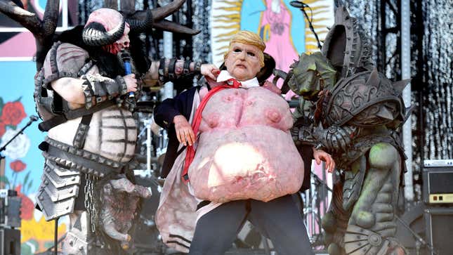 Image for article titled Inspired by Trump, GWAR shares PSA touting the joys of drinking bleach