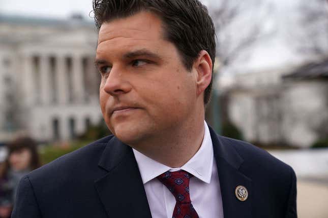 Image for article titled Nestor Is Not Going to Like This, But We’ve Got to Talk About Matt Gaetz and That Weird Tucker Carlson Interview