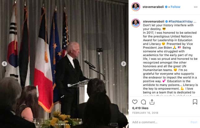 According to the Executive Director of the UN Association of New York, Steve Maraboli was not on the guest list for this function.