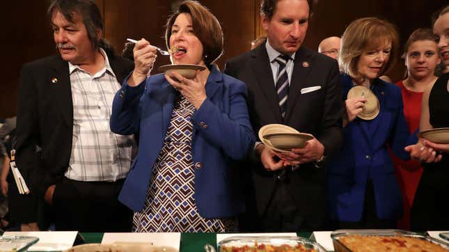 Klobuchar putting her hot dish where her mouth is