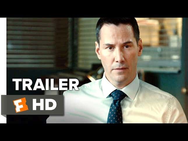 Keanu Reeves seeks the truth in the stock trailer for <i>Exposed</i>