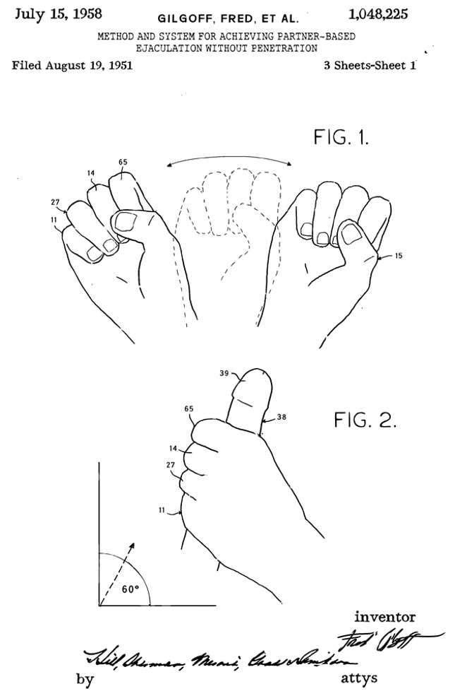 Image for article titled Original Handjob Patent Document
