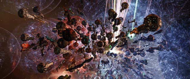 Titan formation during the late stages of the fight.