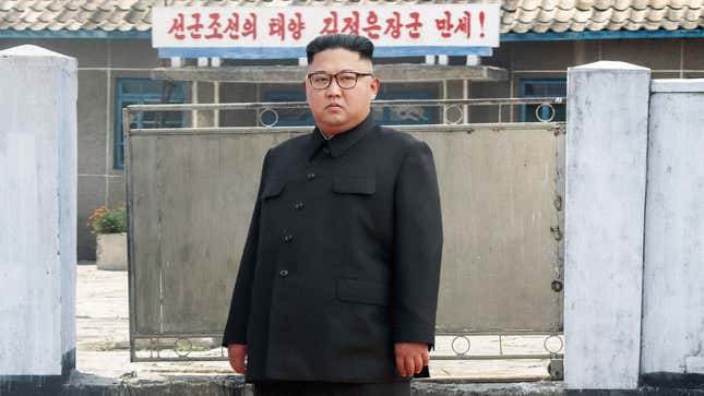 Image for article titled Kim Jong-Un Panics After Returning To North Korea To Find Country’s Populace Has Escaped