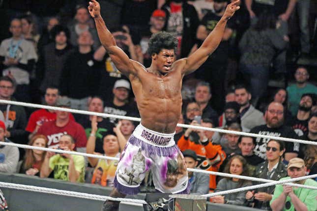 Wrestler Patrick Clark, known as Velveteen Dream, is back in the ring for WWE despite allegations that he solicited nude photos from teens.
