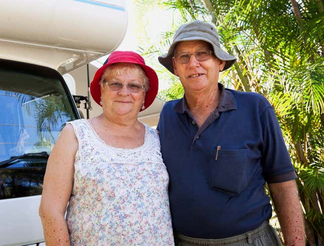 Image for article titled Retired Couple Realizes Dream Of Buying Camper, Driving Around Country Murdering Hitchhikers