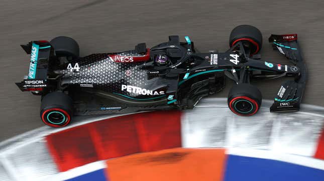 Image for article titled Track Limits, Red Flag Key As Lewis Hamilton Takes Pole in Russia