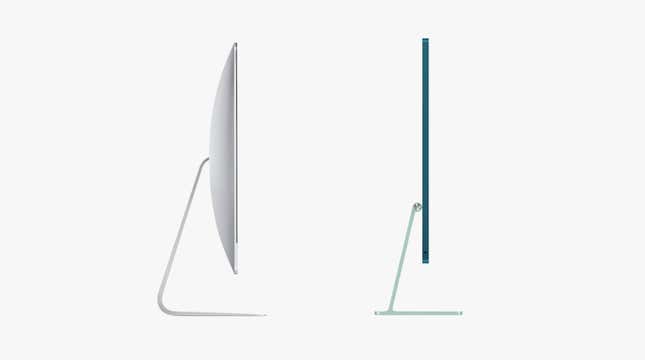A la izquierda, el iMac actual. A la derecha, el nuevo.