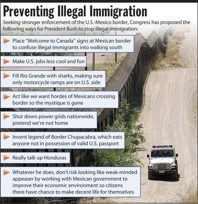 Image for article titled Preventing Illegal Immigration