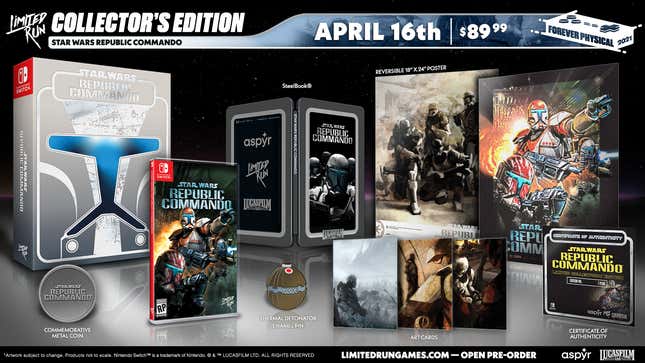 Image for article titled Star Wars: Republic Commando Gets The Collector&#39;s Edition It Deserves