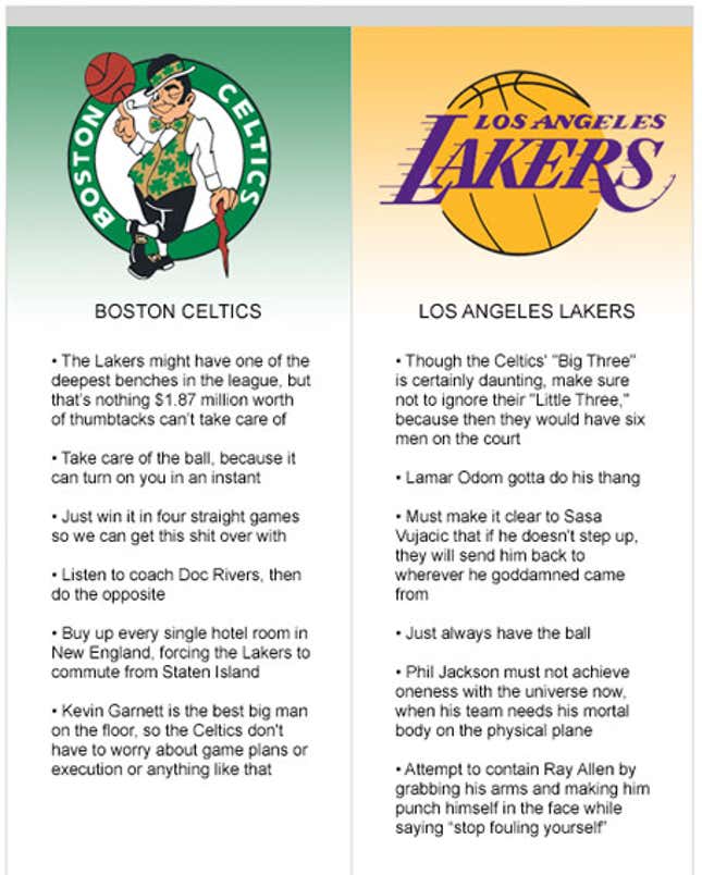 Image for article titled The NBA Finals