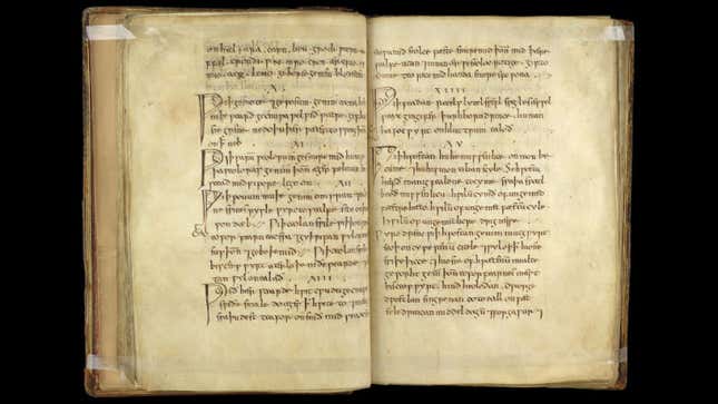 La receta del colirio de Calvo, como se encuentra en un texto médico anglosajón antiguo