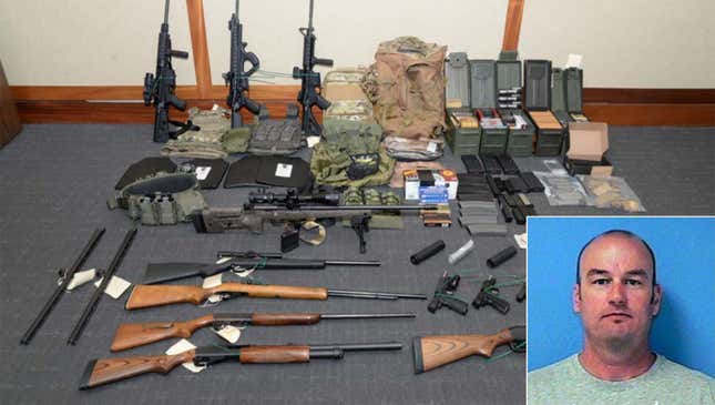 Image for article titled Prison Returns Bag Of Semi-Automatic Guns, Hit List To Coast Guard Terror Suspect At Release