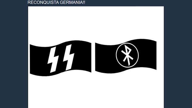 German extremist imagery that, for now, remains up on Steam