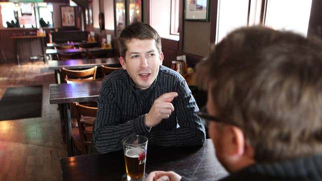 Image for article titled Man’s Ironclad Grasp Of Issue Can Withstand 2 Follow-Up Questions
