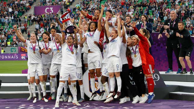 Image for article titled Lyon Trounce Barcelona To Win Fourth Consecutive Women&#39;s Champions League Title