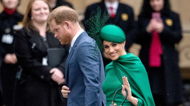 Prince Harry, Duke of Sussex and Meghan, Duchess of Sussex attend the Commonwealth Day Service 2020 on March 09, 2020 in London, England. 