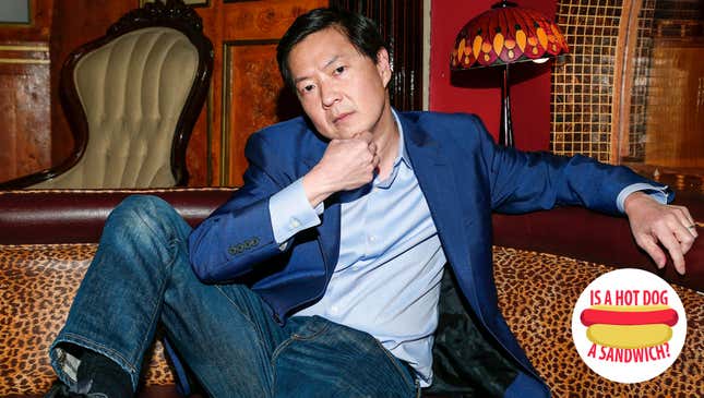 Image for article titled Hey Ken Jeong, is a hot dog a sandwich?
