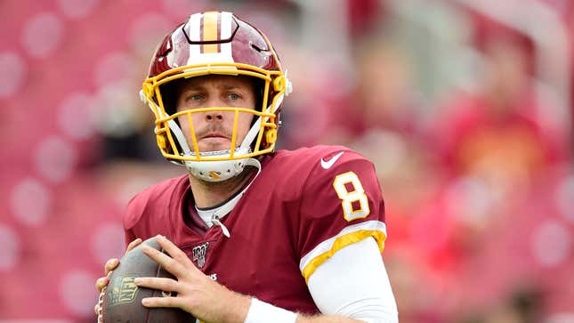 Image for article titled Case Keenum Wins Redskins Starting Job With Heartfelt ‘What I Like Most About Football Is’ Essay