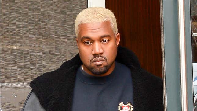 Image for article titled Publicist Worried Kanye West’s Support Of Trump Will Damage His Carefully Crafted Public Image As A Manic Self-Absorbed Lunatic
