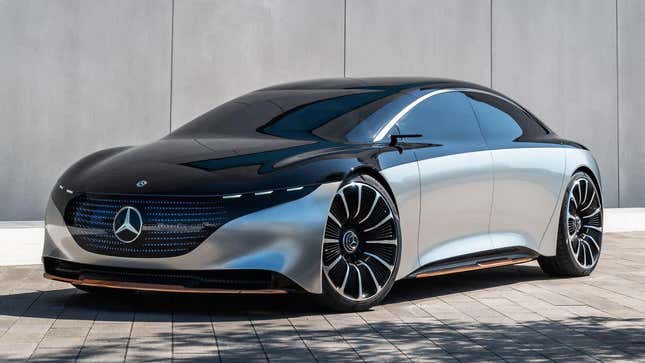 Image for article titled Electric 2022 Mercedes-Benz EQS Sedan Claims 478 Miles Range
